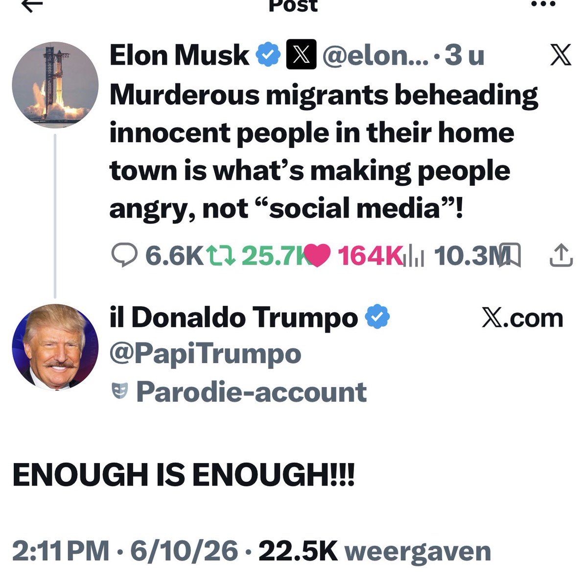 MarijkeANON's tweet photo. ENOUGH IS ENOUGH!!!
@ 2:11 pm est https://t.co/GCljgmKFCm