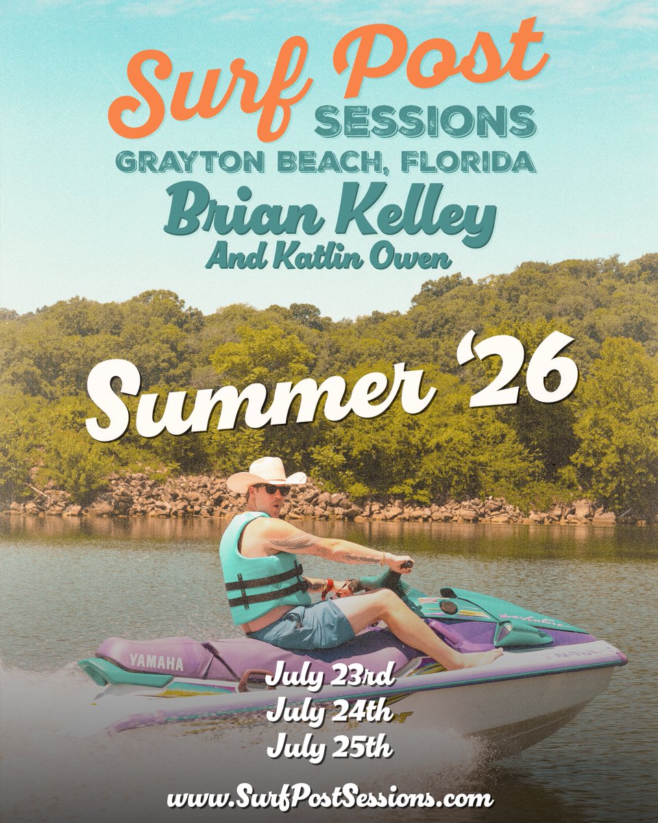 PlayBkPlay's tweet photo. WE’RE BACK AT THE SURF POST THIS JULY!🌴 The 2026 Summer Surf Post Sessions are officially happening July 23rd, 24th, and 25th.

BK App Pre-sale - Thursday, June 11th @ 10 am CT
General On-sale - Friday, June 12th @ 10 am CT https://t.co/QTWgvI6HkB