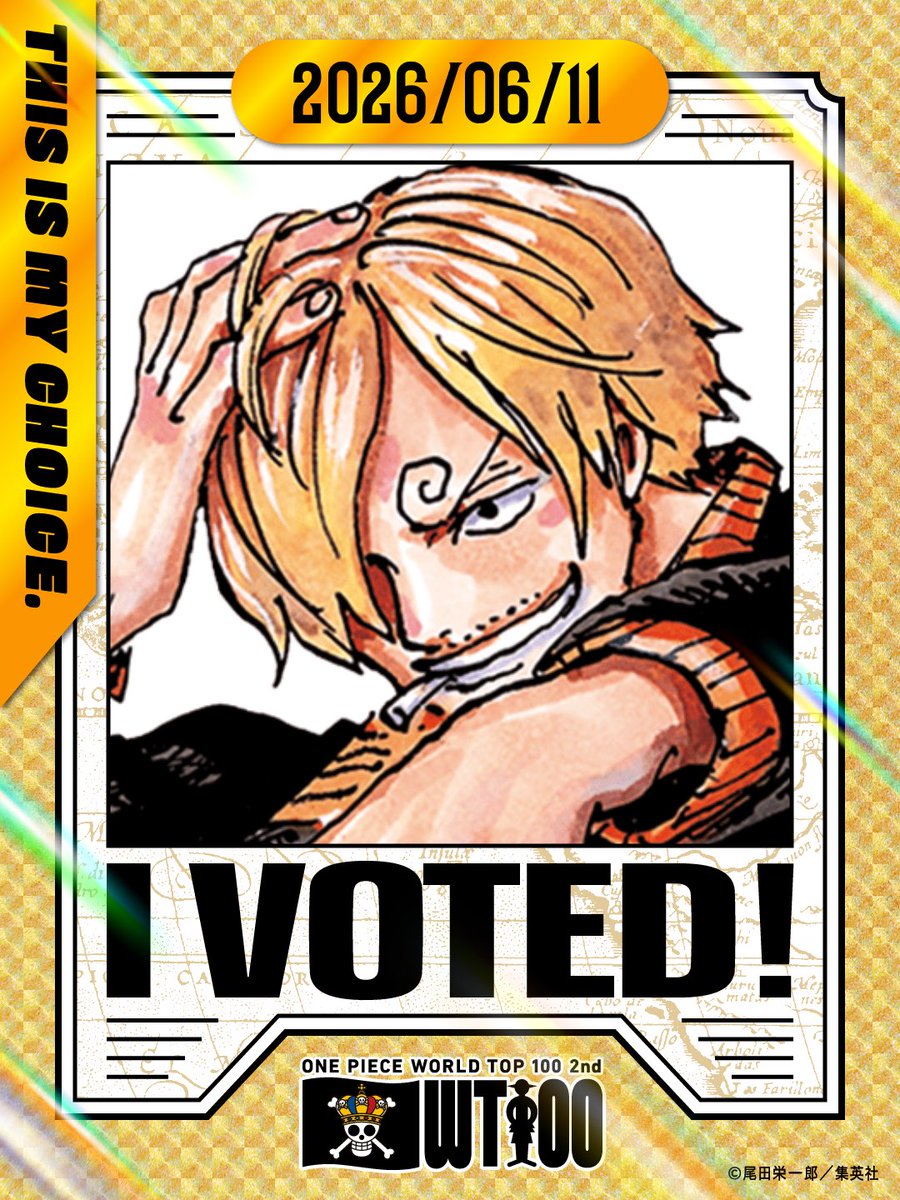 Bluebeard_AIM36's tweet photo. 第2回 ONE PIECE 
キャラクター世界人気投票
ラスト！！

サンジは🥉以内に！！
ビビは30位以内に！！
これで大丈夫やな！
ほんまやな⭐︎
なんでやねん⭐︎
知らんけど！

#ONEPIECE 
#ONEPIECE_WT100 https://t.co/064AgN9Siu