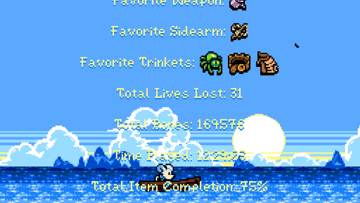 MarisaPerson's tweet photo. The game has a built in randomizer you unlock after beating it so I did another playthrough lol https://t.co/J7RJxAJiMx