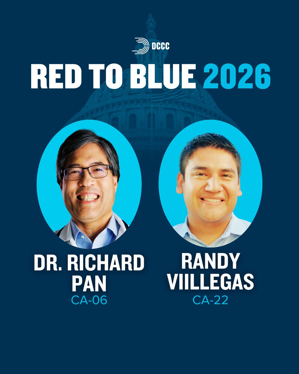dccc's tweet photo. THE ROSTER JUST GOT STRONGER!

Meet the newest additions of Red to Blue Democrats expanding the battlefield and bringing us one step closer to a House majority. MORE CANDIDATES. MORE OPPORTUNITIES. https://t.co/cAnpUWNO4b