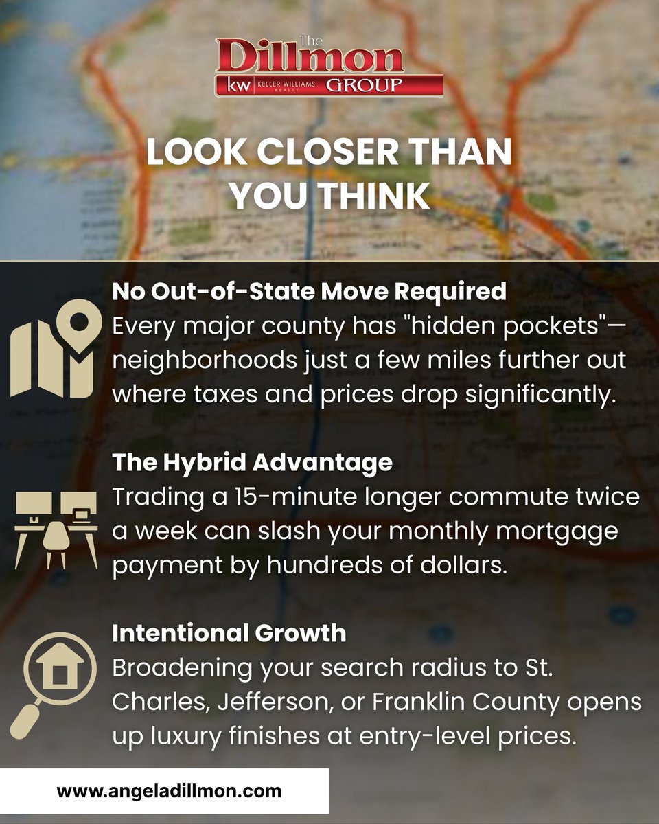 ADillmon's tweet photo. 61% of buyers are doing ONE thing differently to unlock homeownership in this market. And no, it doesn’t involve waiting for interest rates to drop. 🗺️🏠

Swipe to see the simple shift that changes everything for your budget. ➡️

#TheDillmonGroup #StLouisHousing #SmartInvesting https://t.co/X30X601feD