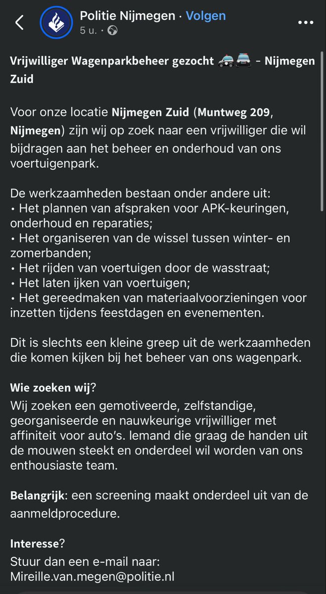 Jeroen297's tweet photo. Hoe haal je het in je hoofd hier één vrijwilligersbaantje van te maken… https://t.co/vJJmZyxALu