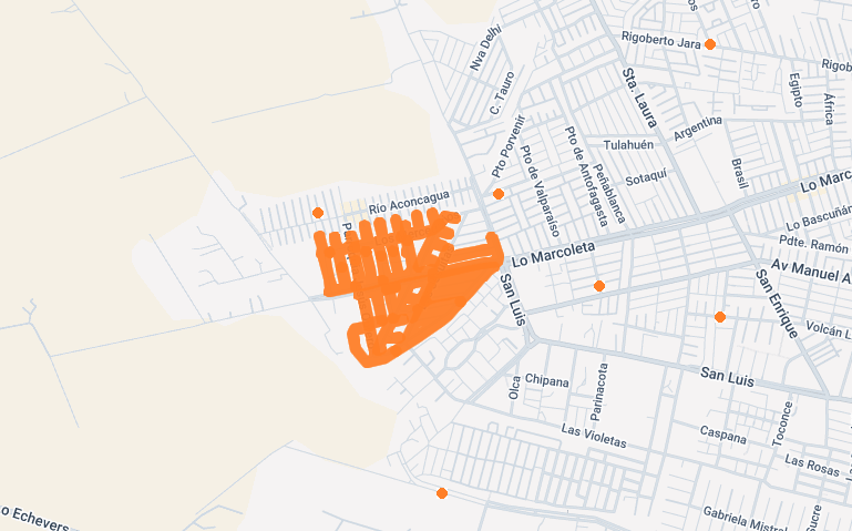 Enel_Informa_CL's tweet photo. [17:02] Continuamos trabajando en #CorteDeEnergía en sector desde Los Halcones hasta Cam. Lo Echevers en comuna de Lampa que se ve en el mapa. Por nivel de complejidad el suministro será normalizado a las 18:30 hrs. https://t.co/RvPUdS6yvu