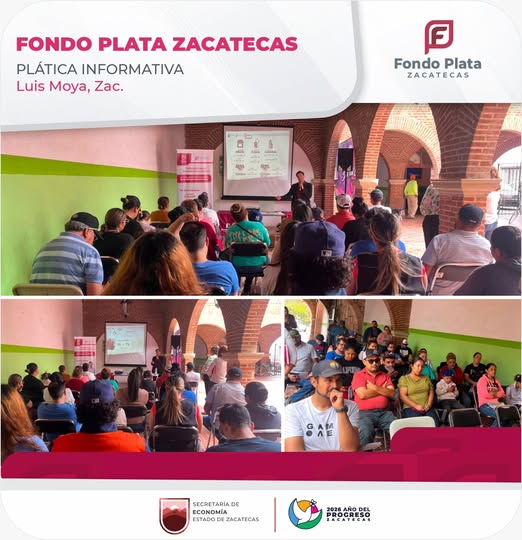 fondoplata's tweet photo. Llegamos a Luis Moya, Zacatecas con pláticas informativas de Fondo Plata, acercando opciones de financiamiento.

Con el respaldo del Gobernador @DavidMonrealA y el impulso del Secretario @_JorgeMirandaC, seguimos facilitando créditos accesibles.

#AñoDelProgreso https://t.co/uBTlDctA7T