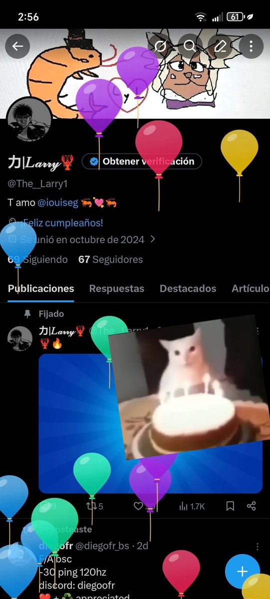 The__Larry1's tweet photo. Feliz cum ami 🎂🦐 https://t.co/H7GvAxcIdC