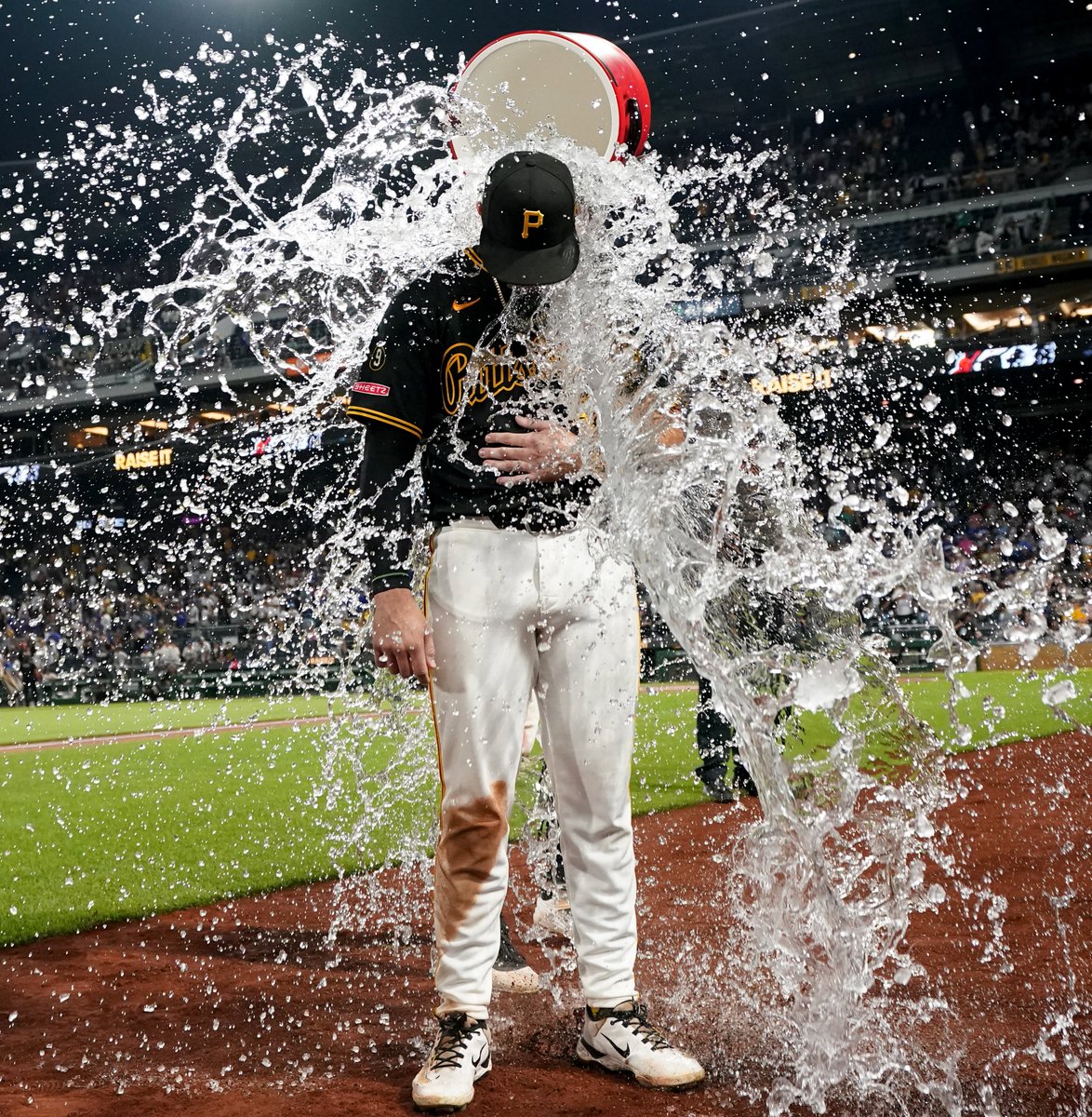 colin_beazley's tweet photo. Guys, @MattFreedPhoto did it again.

Our Post-Gazette photographer's postgame flick of tonight's Pirates hero Tyler Callihan: https://t.co/6wqyGuPheY