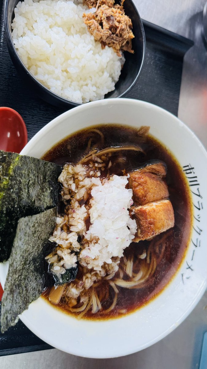 ichikawablackla's tweet photo. 市川ブラックラーメン
6月11日オープンしました🍜

本日から夜の部の16時以降からに
なりますが新メニューの
ニンニクトッピングラーメン
始めます😆
また詳細は後ほどお知らせいたします🙇‍♀️
今日も1日よろしくお願いいたします✨️
 #市川ブラックラーメン
 #市川
 #屋台ラーメン https://t.co/53jl8fHoqM