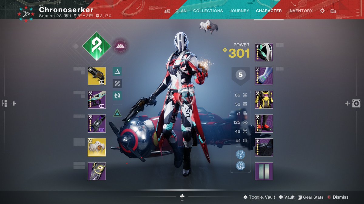 Chronoserker's tweet photo. I played a lot of SRL in Destiny 1. I'm glad to say after seven matches in D2, I am still placing first every time. I missed it, even though it's a simple mode. But, it is like a core memory to me. I had forgotten how fun it was to play this game. https://t.co/P1FPnOhCaX