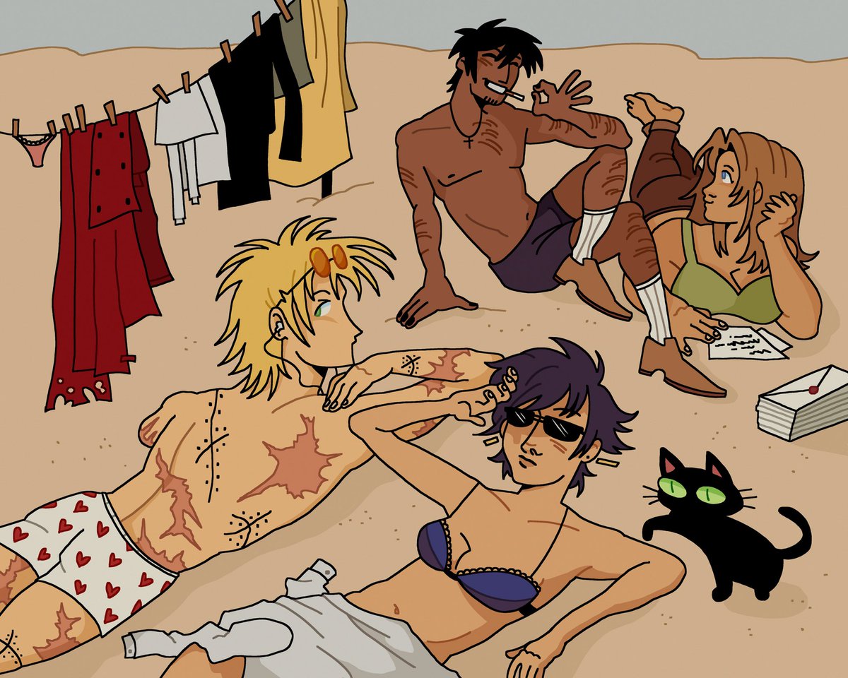 cope_ic's tweet photo. laundry day!
#trigun #trigun98 #vashthestampede #trigun1998 #millythompson #merylstryfe #wolfwood #nicholasdwolfwood https://t.co/FyfisXuptu
