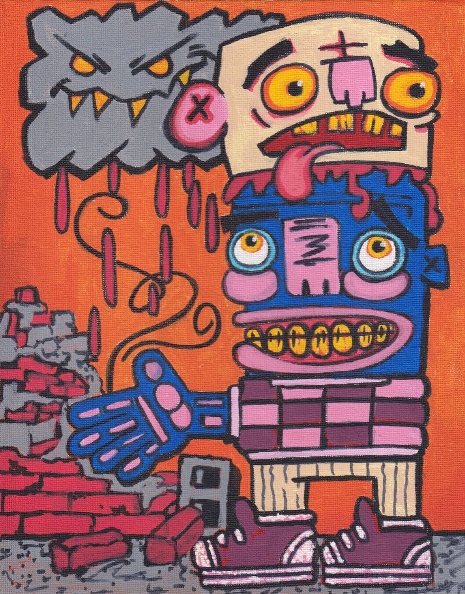 Artwallow's tweet photo. Keep Your Friends Close 8x10 inch Acrylic on Canvas Board 
https://t.co/NUffHaJaBz https://t.co/dlu7hDLKqr