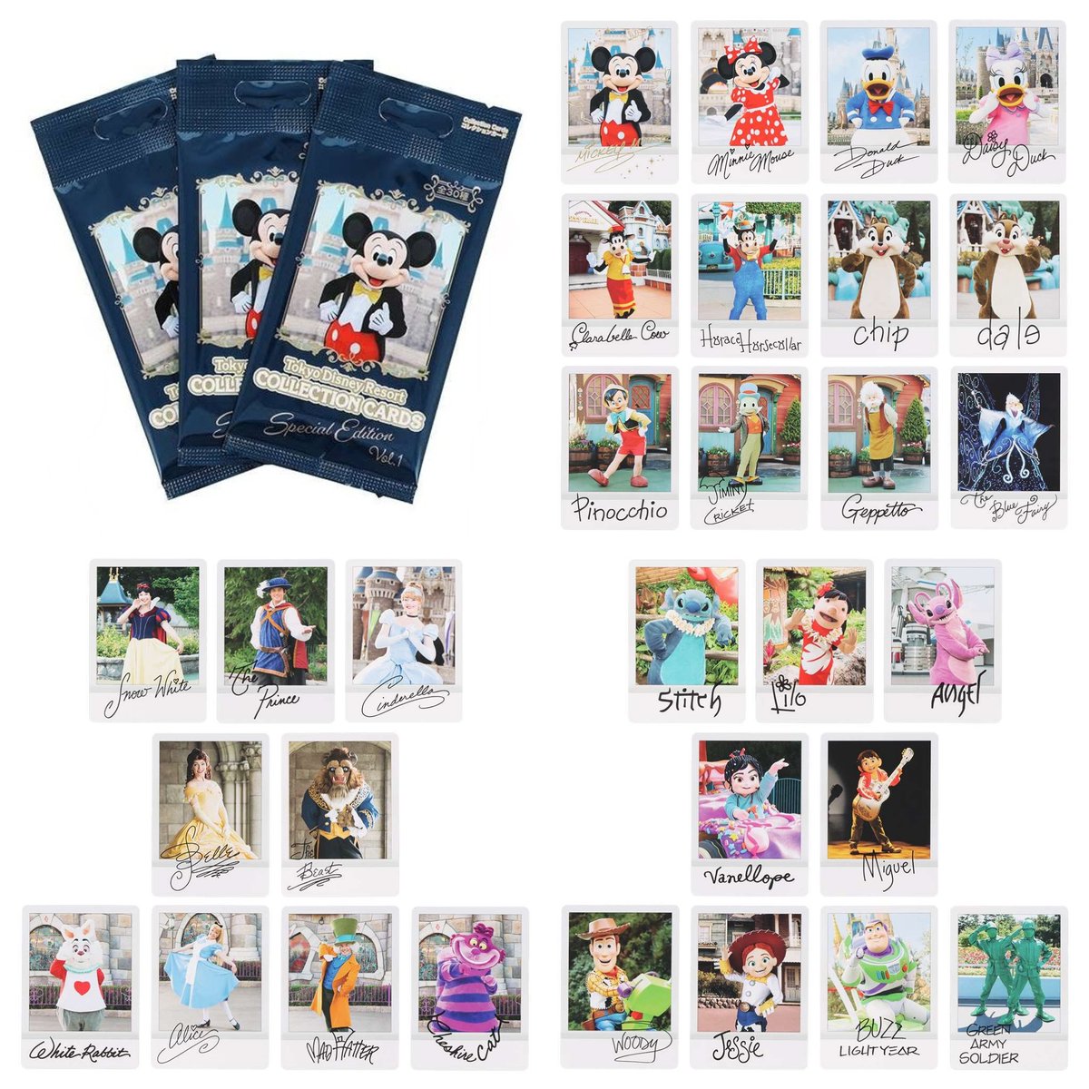 tdr_415's tweet photo. ━━━━━━━━━━━━
コレクションカード本日発売🎉

ボンボでも販売中⋆˙⟡
未入園向けのオンラインは、早くも品切！
↑これは想定内。

【追加情報】
30枚完全なランダムではなく、
やはりパークグッズ特有の固定5枚綴りの模様！
固定5枚×6種類、ということになるよ💡

#TDR__now https://t.co/BfPMpAotYf