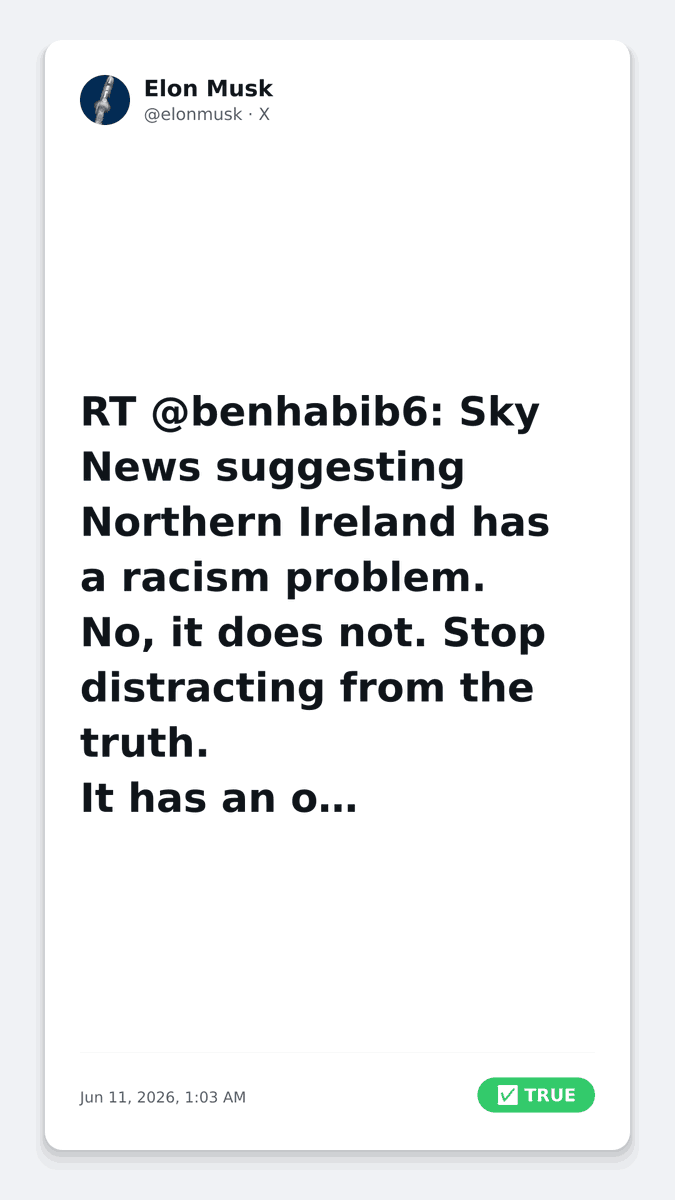 Truth Checker tweet media