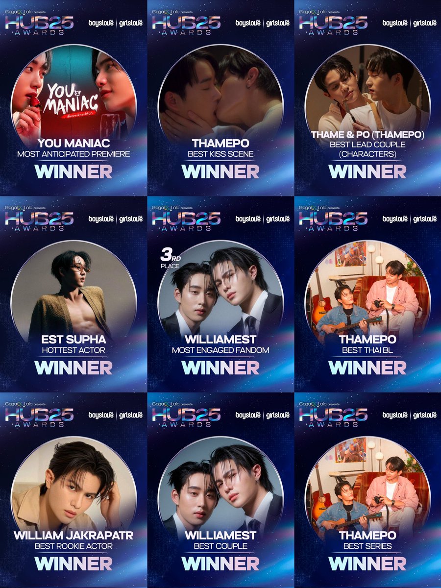 loving_fictions's tweet photo. The fact that WilliamEst thought Kazz Awards was their first awards as a couple because they genuinely don't know about this one 😭

WilliamEst won nine categories in the voting and the fact that gmmtv can't let the boys film a one minute video of the boys holding the awards when fans spent months voting for this and WilliamEst won among so many big names and huge fandoms and hub has been waiting for it for months calling it a scheduling conflict for just an acknowledgement pisses me off so much.

And Gmmtv trying to make the world believe WilliamEst haven't been in the gmm building for the past 2.5 months togther huh ???? When they have been multiple times been there together 😭😭🤚

And even if they aren't coming to gmm building, then its your job as a company to get that award to them. (But in their case they literally went to gmm like??? Where did they do their lol practice according to gmm ??😭?)

I hope atleast our boys knows about these awards. I genuinely hope atleast that much and for our boys to know how much they are loved and how many awards they have won 🥹🥹💙❤️