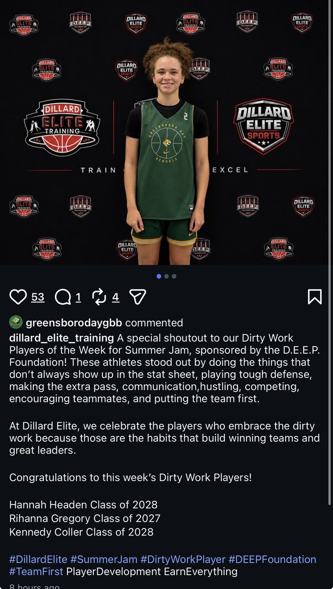HannahHeaden's tweet photo. Thank you so much for this recognition! #dirtywork https://t.co/5Qk9xFyoVM