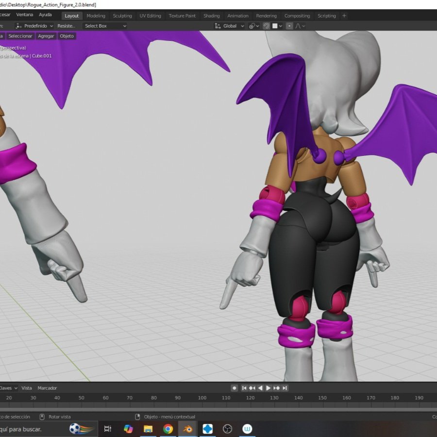 AfrodithaLcraft's tweet photo. Banda ando haciendo la versión 2.0 de la Rouge,  mas pequeña , de unos 10.2 cm. Cuanto tenga presupuesto la imprimiré. https://t.co/rFcJaJEQwu