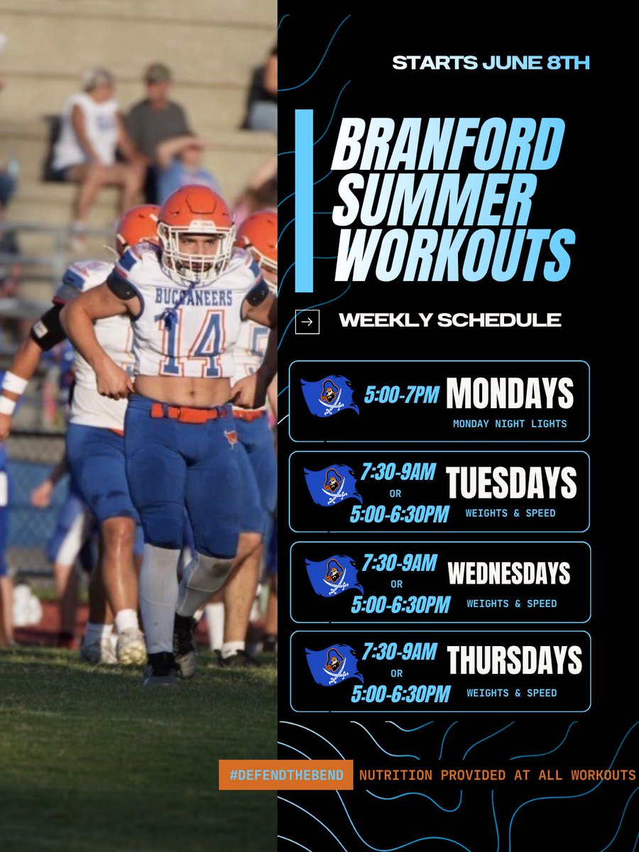 BranfordBucsFB's tweet photo. #SAIL #StrikeHard #DefendTheBEND https://t.co/tYmeJEw5av