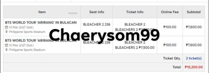 CJSY991's tweet photo. @philconcerts FOR SALE BLEACHERS 2 
1 TICKET ONLY 
 8000 PHP DM ME ASAP 

KASAMA NYO AKO MANONOOD

VERIFIED TWITTER ACCOUNT 

#BTS_WORLDTOUR_ARIRANG_BULACAN
#BTS_WORLDTOUR_ARIRANG_BULACAN
#BTS_WORLDTOUR_ARIRANG_ASIA 
#bts_arirang_worldtour_cdmx https://t.co/FakvavjVf0