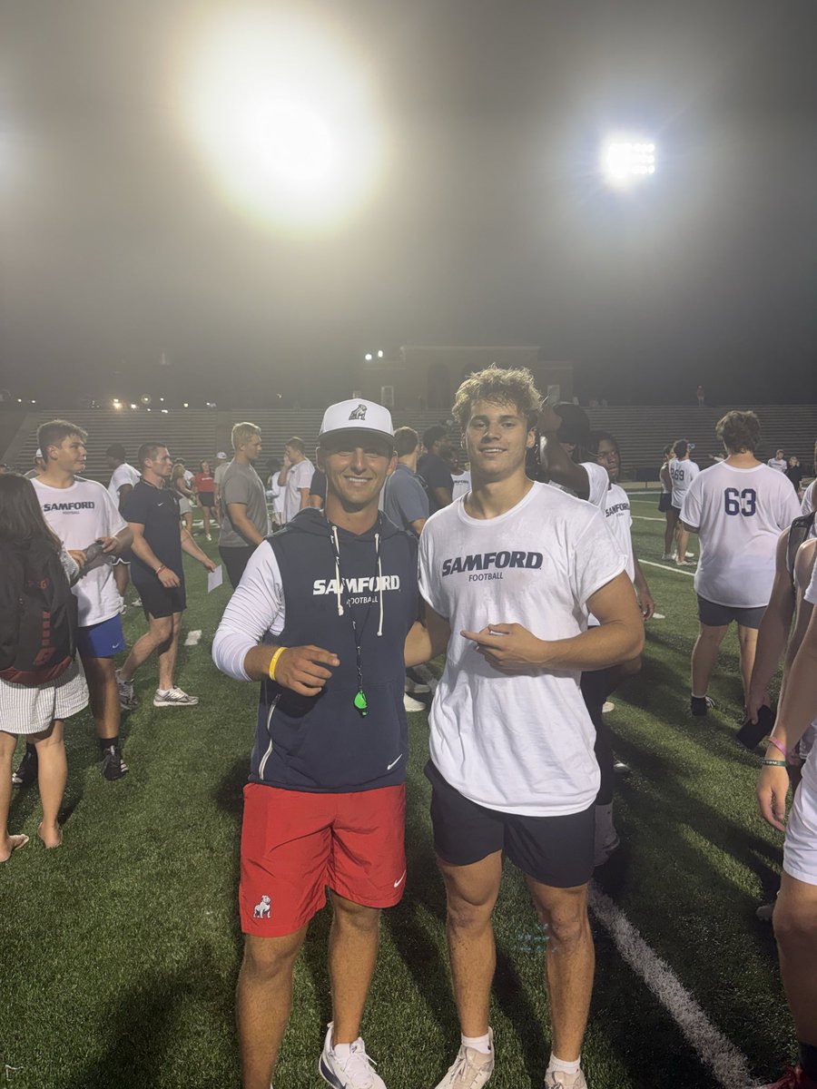 Loganphelps24's tweet photo. Good night of competing at @SamfordFootball’s camp! Thank you to the Coaches for their time and putting on a great event.

 @Coach_Grass @DrewSwinney5 @RecruitGeorgia @CoachAurandt @RecruitNorthFB @NEGARecruits 
@WillGilchrist5 @training_phenom https://t.co/LINDXtYQ2J