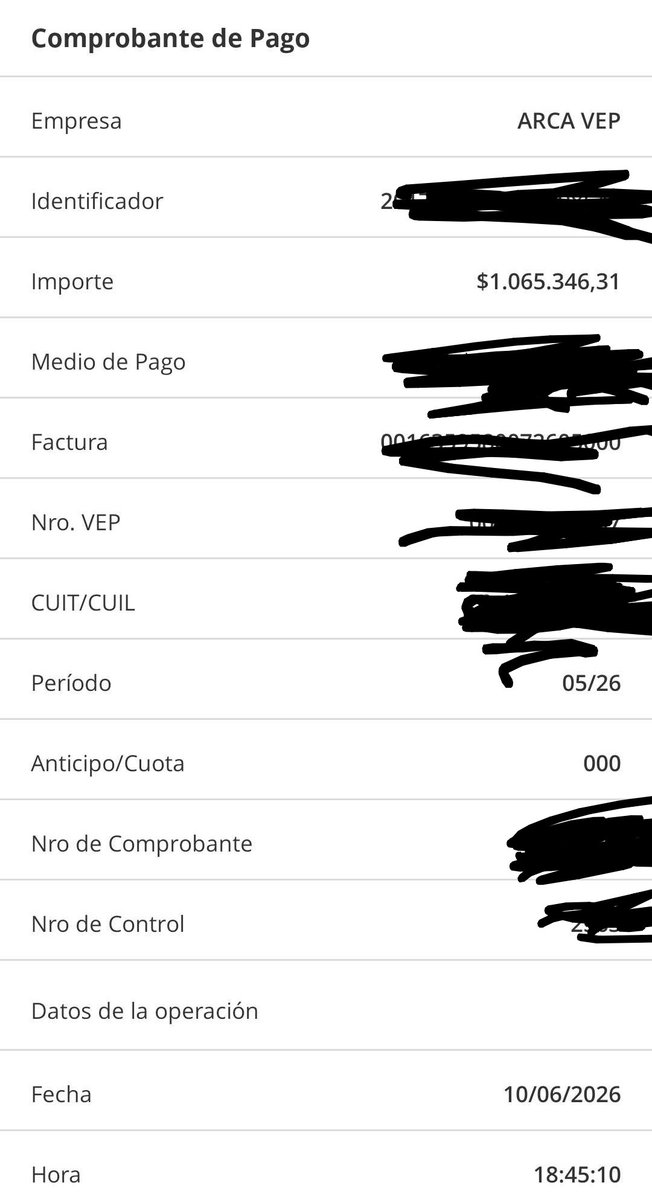 Mardina1965's tweet photo. Hoy pague 1.065.346 de impuestos a la ganancia como autonomo y te juro después de escuchar a este hijo de puta de @madorni me da ganas de mandar todo la mierda. Son peores que los kirchneristas https://t.co/UUHotAv1tM