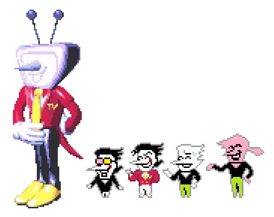 Z1pp3r_'s tweet photo. wanted to make a sprite of Big Shot Spamton 🤏 https://t.co/nhBXszhC7P