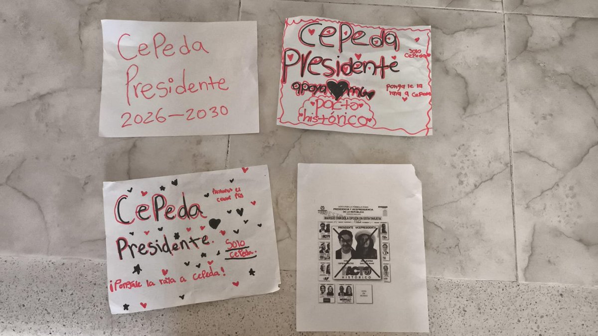 MariaisaChavez's tweet photo. Mi sobrina de 9 años y mis primas de 11 años apoyando a @IvanCepedaCast 
 🧡💙❤️💚💜
#CepedaPresidente https://t.co/GMdb4Xfvlp