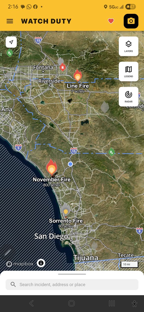 buell003's tweet photo. #CampPendleton-Oceanside #NovemberFire 6.10.26 - #EvacuationWarning #Level 2 via @watchdutyapp. Shelter at https://t.co/yaKSlQ1X89. #CalFire air tankers over Fallbrook. Little x sent post to drafts. Uploading video now of chopper refueling - Hwy 395 & 76. https://t.co/eYkl6qRkGA https://t.co/x0cwLb7Ri6