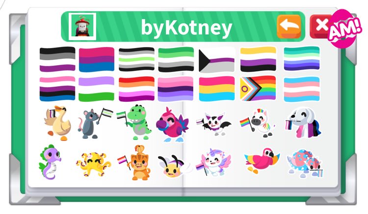 _iidivina's tweet photo. referring to adopt me + royale high as games who hide pride features is WEIRD

both openly support + add updates very much visible to players
celebrating rather than hiding from fear of losing support from people you shouldnt be seeking it from in the first place!
#rhtc #adoptme https://t.co/bkIiyWpkH3