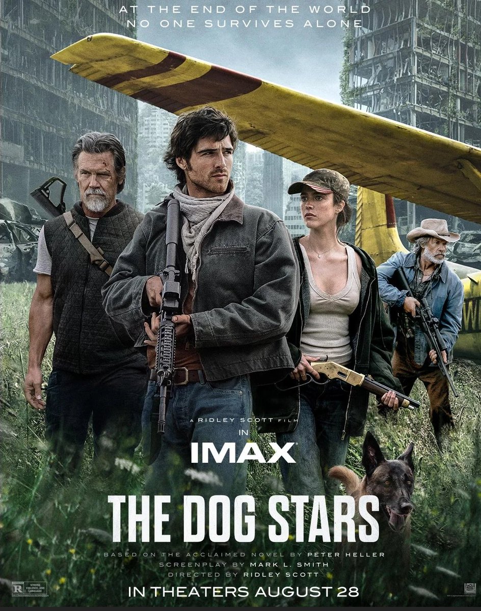 thevyrovisuals's tweet photo. New Poster for Ridley Scott's 'The Dog Stars' - Survivors of a deadly pandemic traverse a post-apocalyptic landscape to find the origin of a mysterious radio transmission. https://t.co/81j6Lnwquk