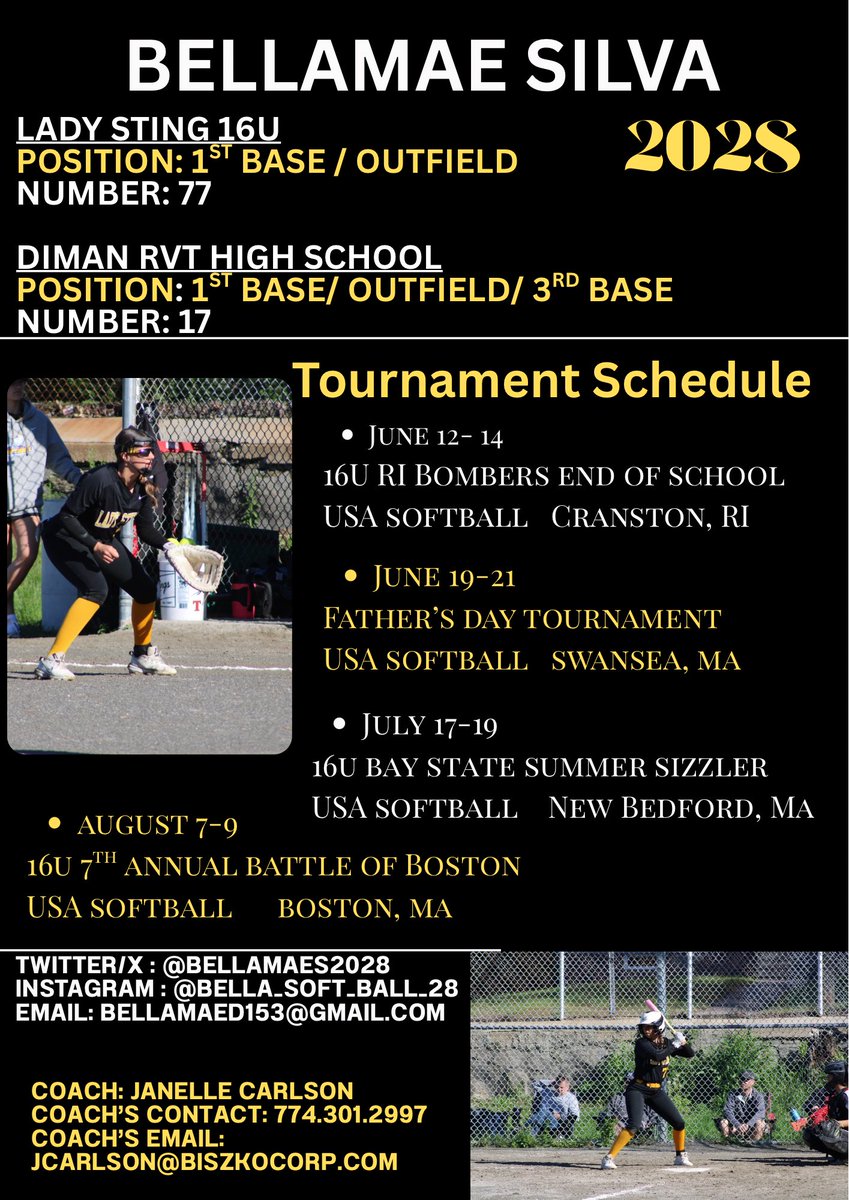BellamaeS2028's tweet photo. The season starts up this weekend!! So excited to be back on the field with my teammates!   @FSUSoftballTeam @BarryUSoftball @SEUFireSoftball @SCSU_SOFT @RhodySoftball https://t.co/n97Nx7uwAX