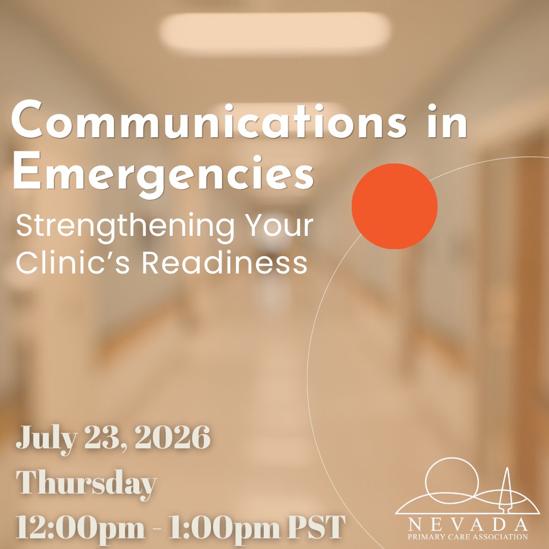 NVPCA's tweet photo. 🔔NVPCA Webinar Alert🔔 Communications in Emergencies: Strengthening Your Clinic's Readiness is happening July 23, 2026 at 12:00pm PST. Register now and check out our other educational opportunities: https://t.co/RuaNQC8Ixr https://t.co/DpXTY9aQ8f