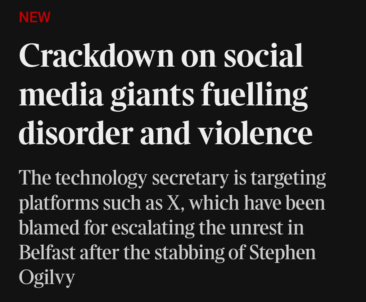 GoodwinMJ's tweet photo. How about a crackdown on illegal migration? You know, the thing that’s actually causing all this chaos? It ain’t Elon Musk … 🙄 https://t.co/xWgomFTwWW