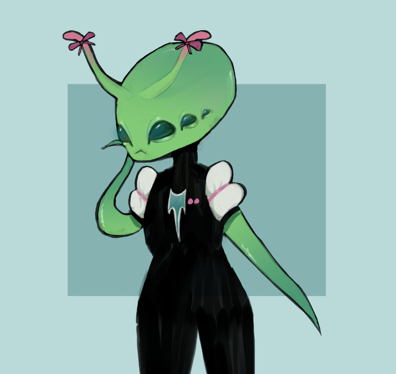 JadeWrenFolan's tweet photo. EVERYONE BE NICE, she's trying out something new with her antennae https://t.co/nJ4NfWDlyV