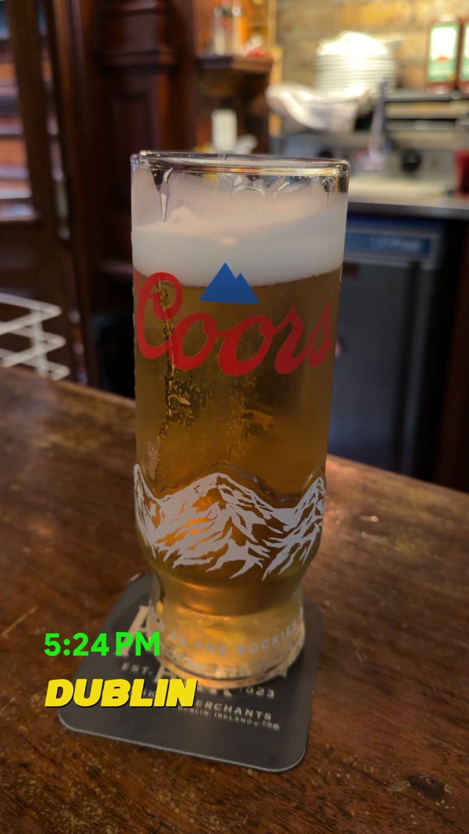 Davidstiffelbac's tweet photo. Flew to Dublin for a coors or whatever Kanye said in that song https://t.co/TFP5C3jk4L