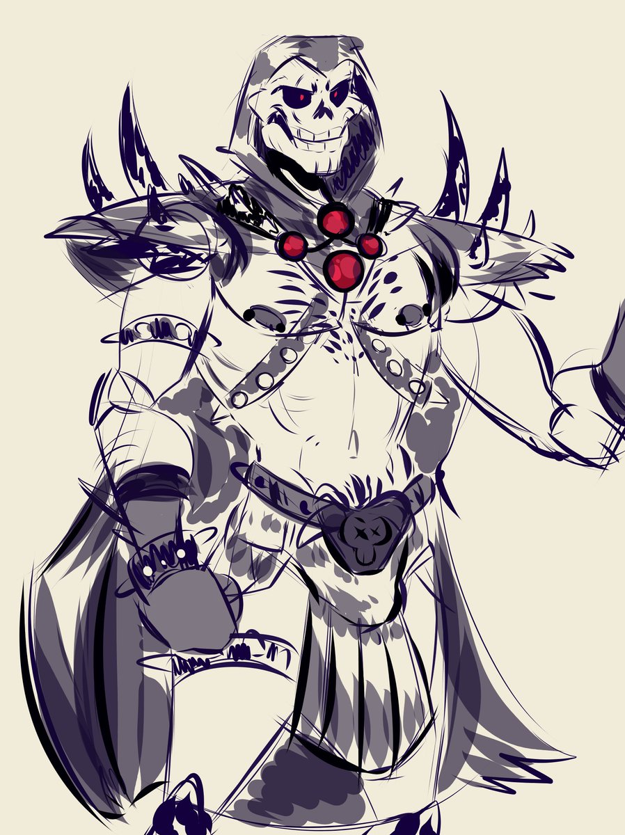 BrainedJuices1's tweet photo. Sketch #MastersOfTheUniverse #Skeletor https://t.co/vloSKvxA4i