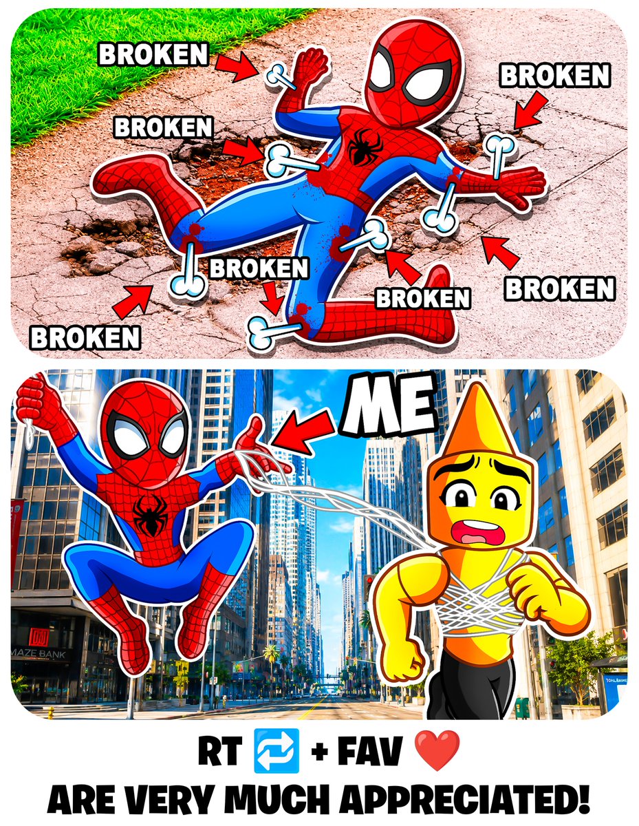 Heeitey's tweet photo. Recent Cartoon Thumbnails 📷

📩 DM’s Open – Let’s work!📩
Me add on discord : heeitey ⬅️

Follow me for more amazing thumbnails
RT🔁 +  FAV❤️

#ROBLOX #robloxGFX #robloxart #robloxDevs #robloxgames #robloxfyp https://t.co/Fr6lYGLgdr