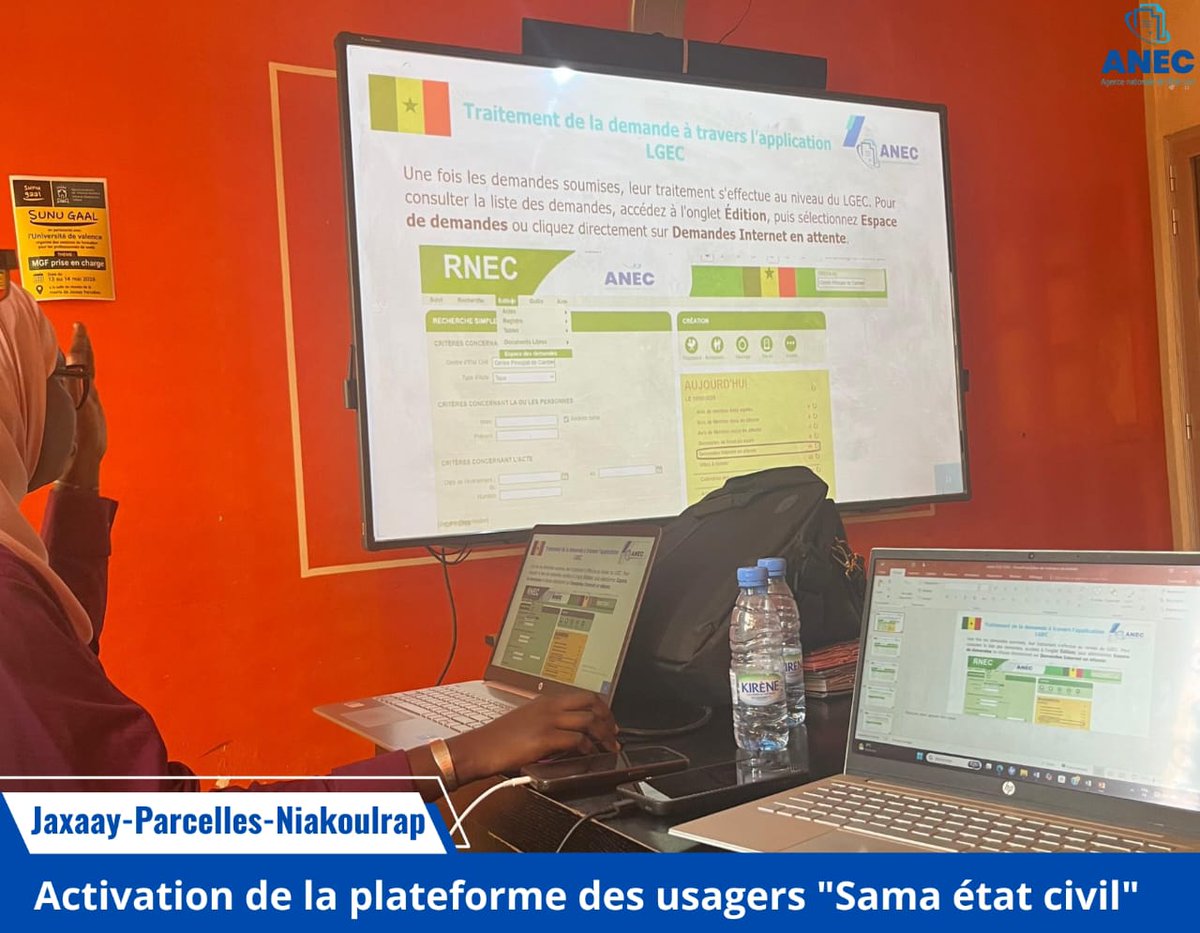 anecsenegal's tweet photo. Jaxaay-Parcelles-Niakoulrap 
Activation de la plateforme des usagers "Sama état civil" https://t.co/cotnMRpqb6
