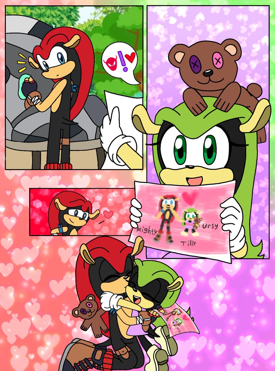 IsaahVieira2010's tweet photo. Mighty &amp; Tilly comic!!🫶🏻💕❤️💚✨️

#sonicthehedgehog #inspired #comic #madebyme #fanart #drawingbyme #viral https://t.co/Cj0elSoSVs