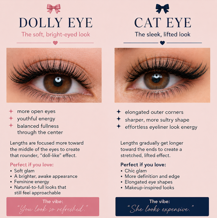 lash_dreamer's tweet photo. Dolly Eye vs Cat Eye 👀 

One makes your eyes look brighter, and more open.  The other creates a lifted, elongated effect.  

The right choice depends on your eye shape, features, and the look you're going for.  

Lash Dreamer , Medford MA  

https://t.co/6FVZWt2eK0 https://t.co/0buyMhY31n