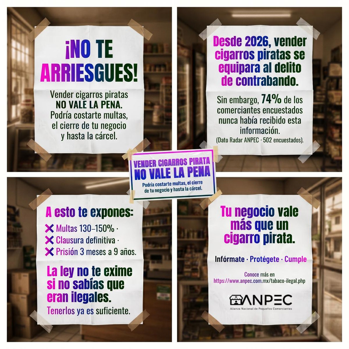 ClaraRamirezra1's tweet photo. Hoy tengo más claro que cuidar mi tienda también implica conocer la normativa y evitar productos que puedan generar problemas legales o económicos. #NoValeLaPena #ProtegeTuNegocio https://t.co/0ZJLYPRS2r