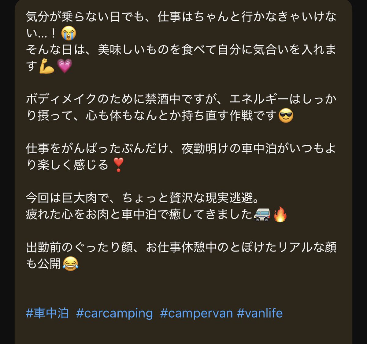 slopeb's tweet photo. 📣今晩20時からプレミア公開です📺
【仕事行きたくない】病み期に突入した女の現実逃避｜巨大肉で車上生活 https://t.co/WGDFQT451S 
#おみつＯＵＴＤＯＯＲちゃんねる
#車中泊 #carcamping 
エックス
https://t.co/QlzCcPcVzs
Instagram
https://t.co/mRmaRzfWuA https://t.co/fu6FIcvQpS