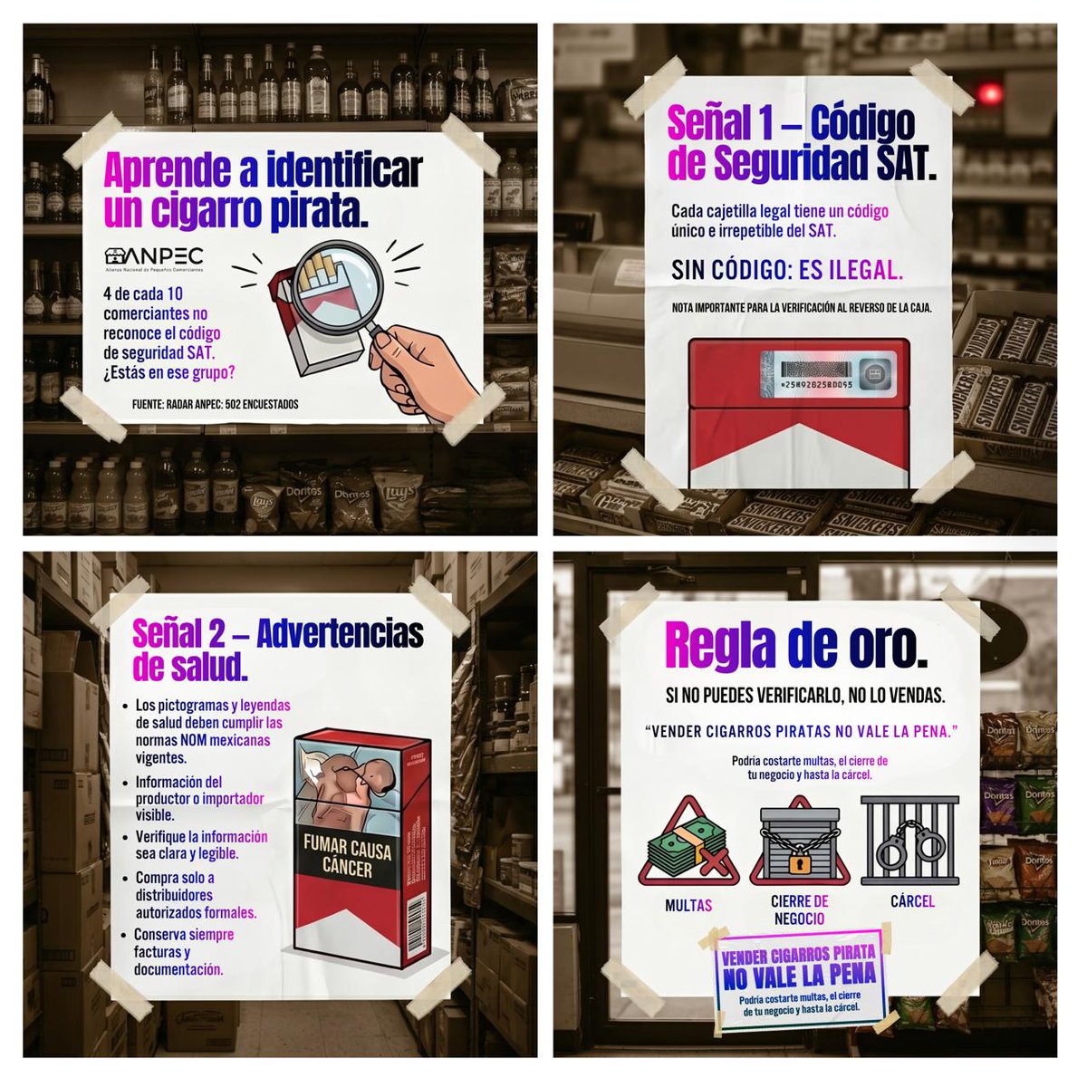 DelLig1990's tweet photo. Trabajemos honradamente, nuestro patrimonio depende de trabajar legalmente 
#NoValeLaPena #ProtegeTuNegocio https://t.co/6VbRp0iUYn