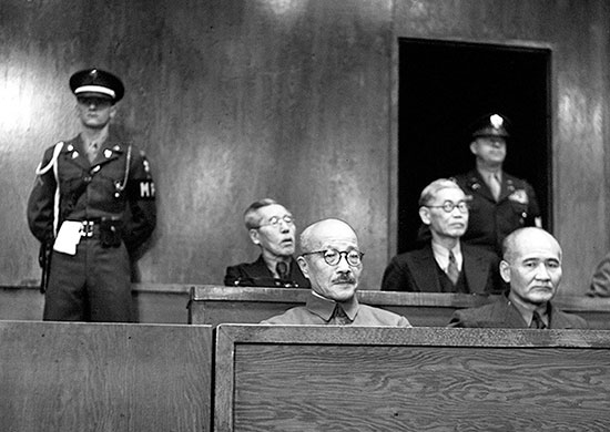 ChinaEmbInNZ's tweet photo. 80 years after the TokyoTrials, it is painful to see that Japan has still not fully reflected on its past crimes. Shielded by outside forces, it whitewashes aggression and openly returns to a militarist path. Politicians & media whip up belligerence, push to scrap the Pacifist Constitution's war-renouncing clause. Yet it was that same Constitution which secured Japan's peace, prosperity & high growth for decades. #TokyoTrials80.