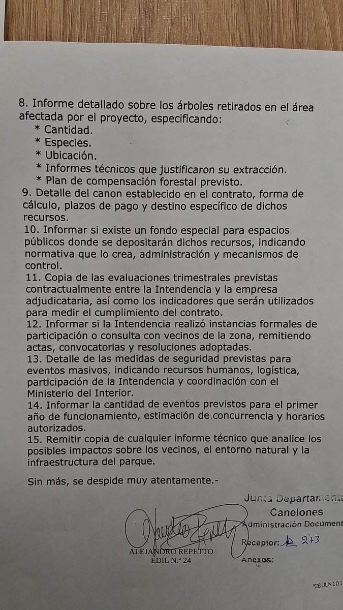 AleRepettoUy's tweet photo. Parque Roosevelt bajo la lupa: presentamos un pedido de informes. https://t.co/KNAlNUuqp3