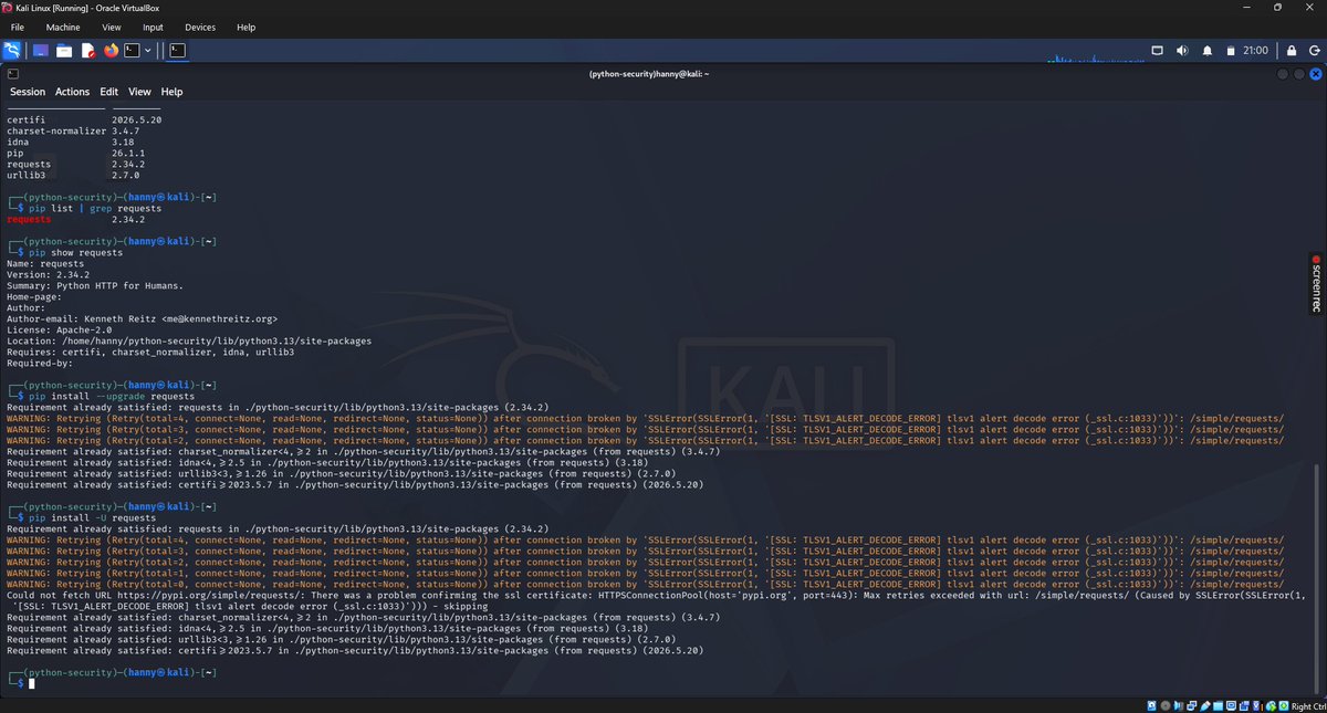 Eshet_Queen's tweet photo. 🚀 Day 29 of the VA Cybersecurity Mentorship Challenge

Today was a marathon session covering Metasploit, Python for cybersecurity, vulnerability scanning, cloud security, and more.

I set up Metasploit, configured my Python environment, and started writing simple Python scripts. https://t.co/XUEaRaWn5e