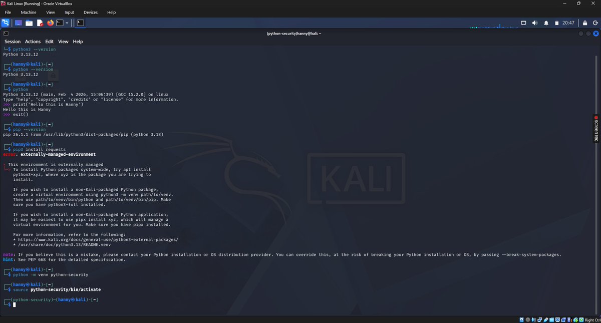 Eshet_Queen's tweet photo. 🚀 Day 29 of the VA Cybersecurity Mentorship Challenge

Today was a marathon session covering Metasploit, Python for cybersecurity, vulnerability scanning, cloud security, and more.

I set up Metasploit, configured my Python environment, and started writing simple Python scripts. https://t.co/XUEaRaWn5e
