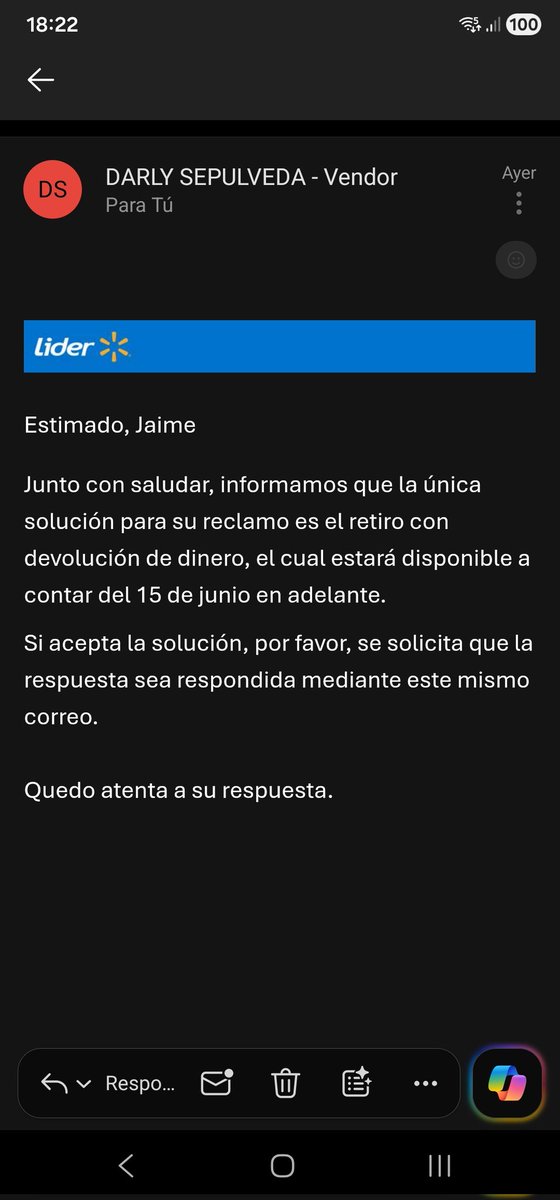 raikonen7's tweet photo. Ya que @LIDERcl sigue incumplimiento la ley, público lo sucedido.

3 de junio, compro en cyber un S25 Ultra, el día 5 llega un iPhone 17. Hablo con postventa por Whatsapp y me indica que lo debo retornar para cancelar mi compra.

Corrijan si error cambiando el equipo?
@SERNAC https://t.co/jhbR0WQfmN