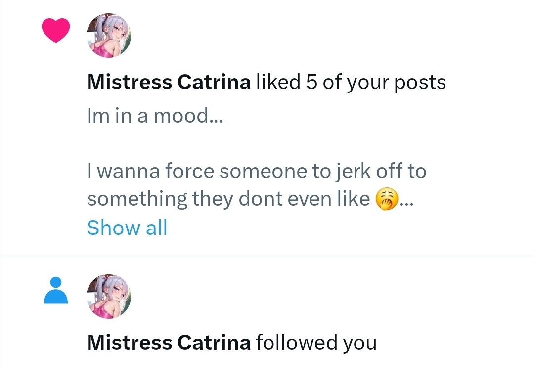 goddessdarling2's tweet photo. Silly little "FAILDOMME" @Miss_CatrinaB found "her" way into my DMs... 

Little does the world know "shes" just a beta male desperate for attention

I wonder how long he'll stroke that pathetic cashcock of his till he finally decides to be useful 🥱

#2dfd #findom #nofap #nsfwtwt https://t.co/Lmx4TTCohX