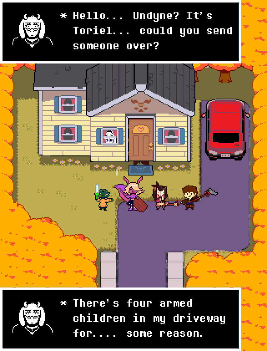 SomeDon42446404's tweet photo. Yellowrune in ??? Tomorrows #Undertaleyellow #Deltarune #Clover #Kanako #Toriel https://t.co/Hmikx2gcam