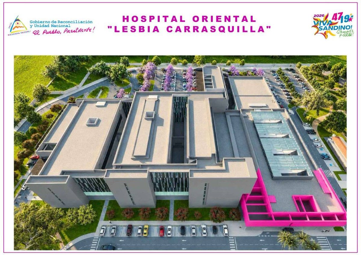 PrensaPopulr's tweet photo. En imágenes, te presentamos el diseño arquitectónico del nuevo Hospital Oriental "Lesbia Carrasquilla", una importante obra de infraestructura que será construida en Sabana Grande, Distrito 7 de Managua. 🇳🇮❤️🖤 https://t.co/jSlvexHqJ7